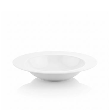 Wilmax Tiefer Teller 23 cm 450 ml aus Porzellan, Weiß WL-991217/A