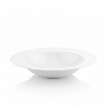 Wilmax Tiefer Teller 25.5 cm 600 ml aus Porzellan, Weiß WL-991218/A