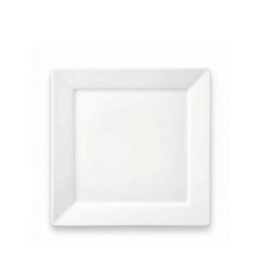 Wilmax Speiseteller 25 x 25 cm aus Porzellan, Weiß WL-991223/A