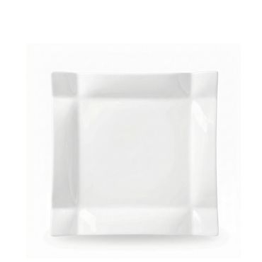 Wilmax Speiseteller 25 x 25 cm aus Porzellan, Weiß WL-991232/A