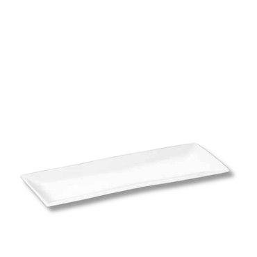 Wilmax Servierplatte 30.5 x 12 cm aus Porzellan, Weiß WL-992015/A