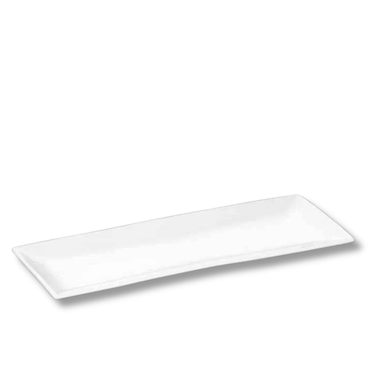 Wilmax Servierplatte 35.5 x 14 cm aus Porzellan, Weiß WL-992016/A