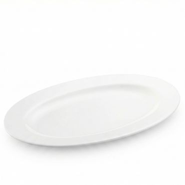 Wilmax Platte 36 cm aus Porzellan, Weiß WL-992026/A