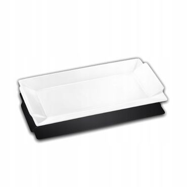 Wilmax Servierplatte 29.5 x 15 cm aus Porzellan, Weiß WL-992646/A