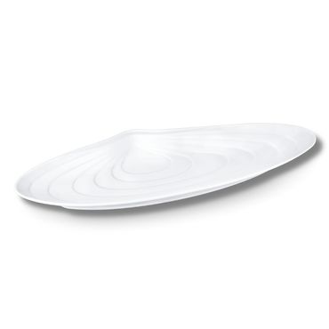 Wilmax Fischplatte 63 x 24 cm aus Porzellan, Weiß WL-992808/A
