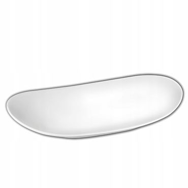 Wilmax Servierplatte 33 x 18.5 cm aus Porzellan, Weiß WL-992810/A