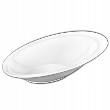 Wilmax Schale 33.5 x 23 cm aus Porzellan, Weiß WL-992814/A