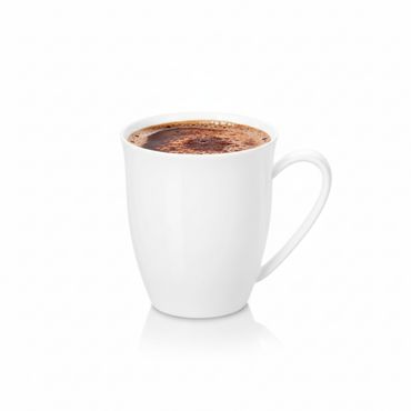 Wilmax Tasse 380 ml Weiß Porzellan für Kaffee und Tee WL-993014/A