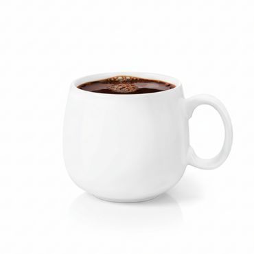 Wilmax Tasse 400 ml Weiß Porzellan für Kaffee und Tee WL-993084/A