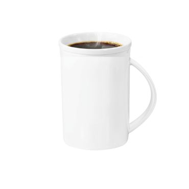 Wilmax Becher 450 ml Weiß Porzellan groß WL-993090/A