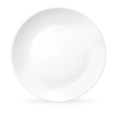 Wilmax Servierplatte 30.5 cm aus Porzellan, Weiß 