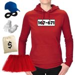 Panzerknacker Kostüm Set - Karneval Verkleidung Mit T-Shirt & Tütü