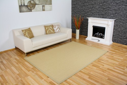 Teppich SISAL 100% Natur 165 x 235 cm chablis beige