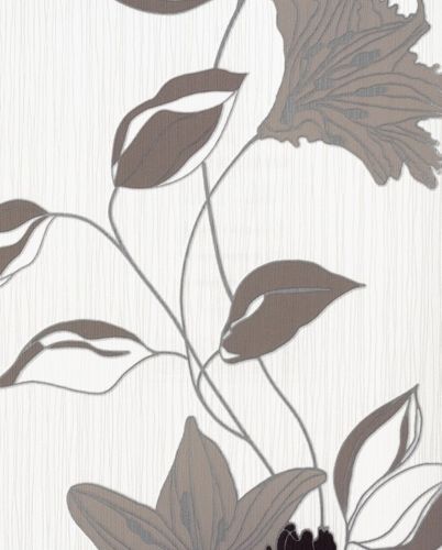 Non-woven wallpaper Daniel Hechter 9128-31 Flowers brown