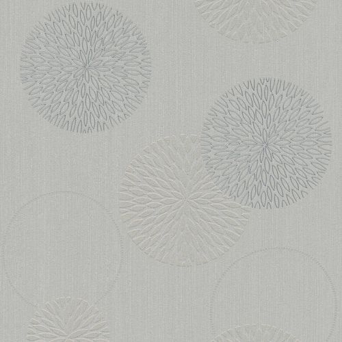 Wallpaper floral grey beige AS Creation 93792-1