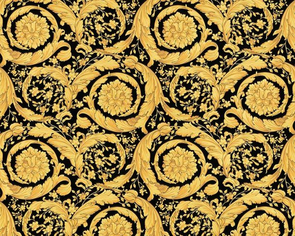 Versace Home Wallpaper floral nature gold gloss 93583-4
