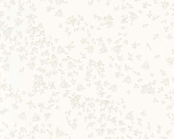 Versace Home wallpaper floral white metallic 93585-2