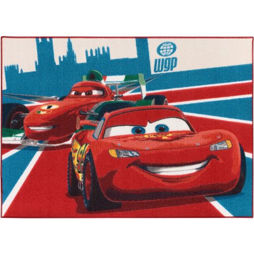 Kinderteppich Cars 2 McQueen & Francesco 95x133 cm rot