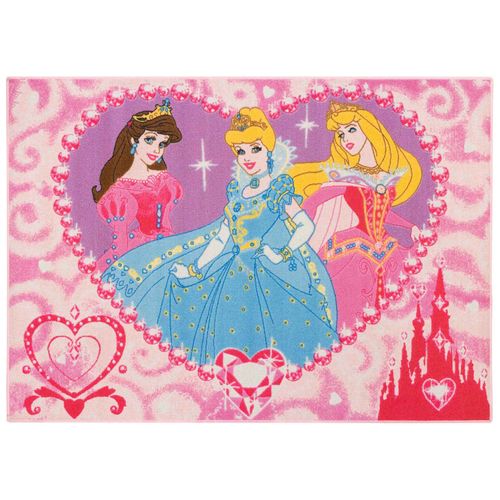 Kinderteppich Princess Jewels Prinzessin 95x133 cm rosa