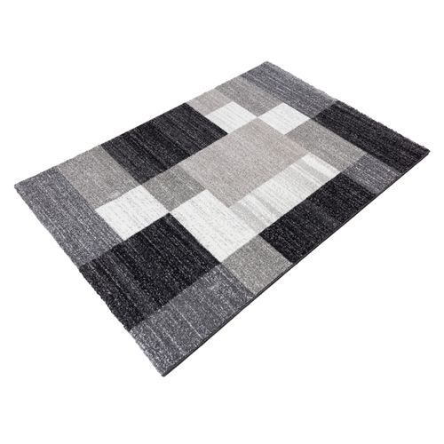 Teppich Manhattan Gabbeh Look schwarz grau 200 x 290 cm