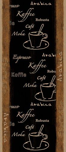 Pop Up Panel 35x250cm selbstklebend Kaffee schwarz