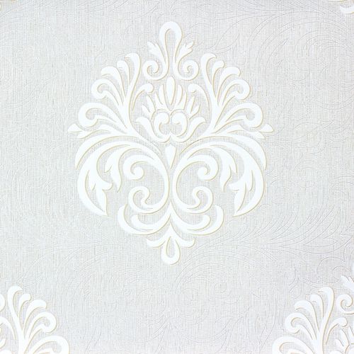 Non-woven wallpaper 54612 Baroque white cream ivory