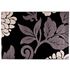 Teppich Florida Sehrazat Blumen grau schwarz in 4 Größen 1
