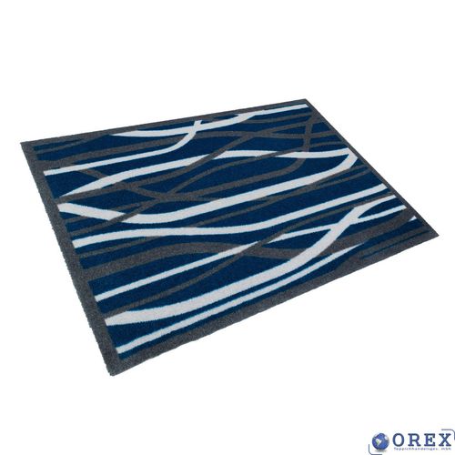 Designer Schmutzfangmatte Lars Contzen 50x78 cm blau