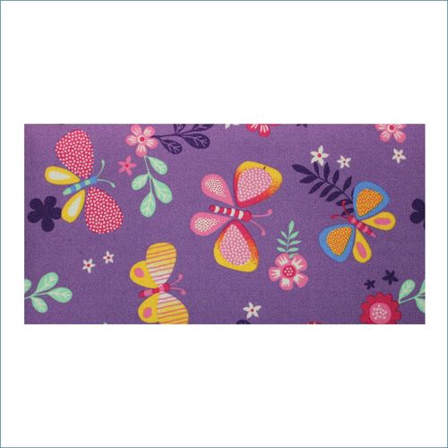 Kinderteppich Schmetterling Teppich Papillon Butterfly Spielteppich in 2 Farben lila
