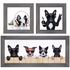 Set of 3 pictures framed art print in diff. sizes dogs cool 1