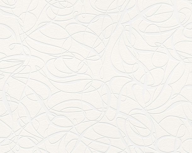 Wallpaper non-woven paintable design white 2426-17