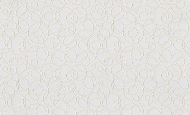 Wallpaper non-woven paintable circles 3D-Optik white 9658-13