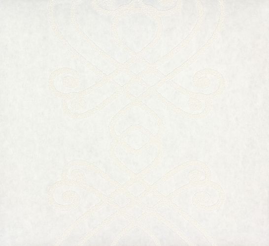 Non-woven wallpaper baroque white Patent Decor 3D 9429