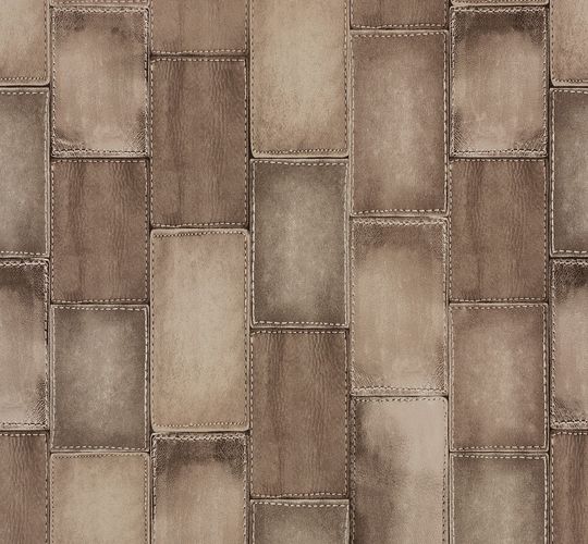 Tapete Vlies Leder-Optik beige Rasch Wild 475821