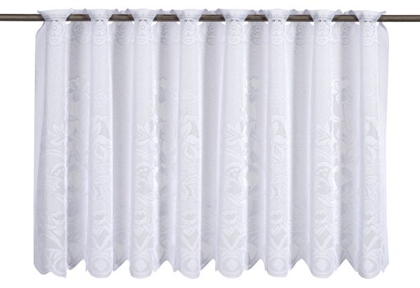 Half-curtain Cafehausgardine half-transparent white 501239