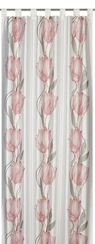 Schlaufenschal Blumen Seduction 140 x 255 cm rot 187194