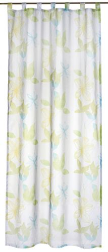 Loop curtain Flower Poetry 140x255 cm green transparent Elbersdrucke 196134