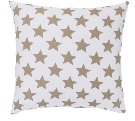 Pillow with filling stars brown 45x45 cm 195892