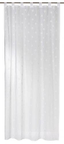 Loop curtain semi transparent white 140x255cm 197476