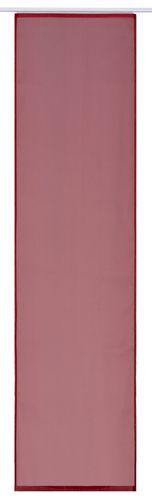 Panel curtain transparent uni red 60x245cm 197193