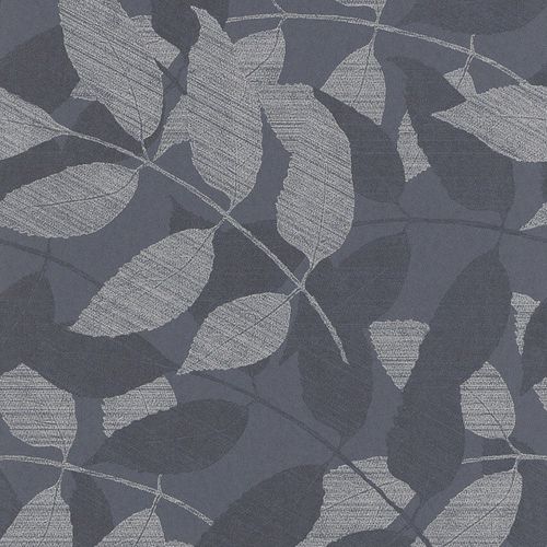 Tapete Vlies Natur blau silber Rasch Textil Indigo 226705