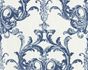 Wallpaper non-woven baroque white blue Architects Paper Tessuto 96196-4 1