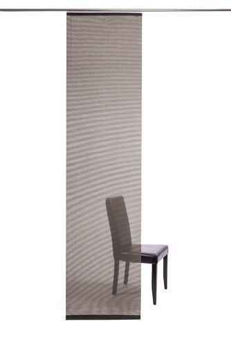 Panel curtain semi transparent brown plain 5802-62