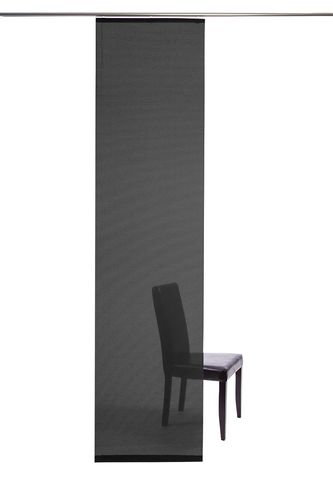 Panel curtain semi transparent black plain 5840-31