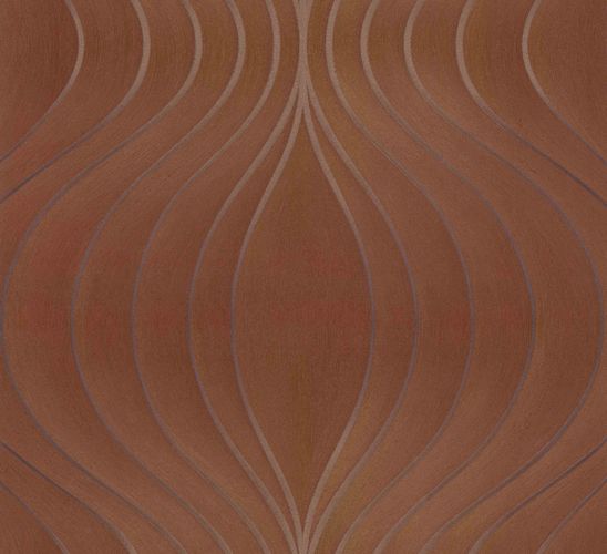 Product Picture Colani designer wallpaper Evolution Marburg wave copper 56326