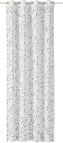 Picture Eyelet curtain graphic white Home Vision Phoenix 140x255cm 197575