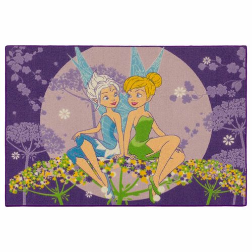 Disney girls carpet kids violet fairy rug Tinkerbell 95x133cm