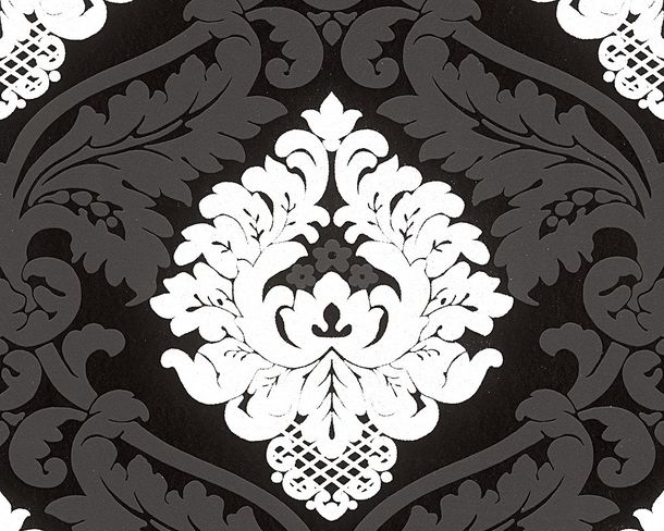 Wallpaper AS Creation ornaments glitter black 3139-50