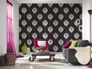 Room Wallpaper AS Creation ornaments glitter black 3139-50 3