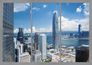 Fototapete Tapete New-York Stadt Skyline USA blau 360x254 cm FTS 1318 1